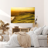Paul Sinus Wandbild 120x80cm Landschaftsbild Toskana Italien Sonnenuntergang Natur