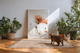 Paul Sinus Kunstdruck 40x60cm Field Whispers – Zarte Mohnblumen im Gegenlicht als poetisches Naturmotiv in sanften Tönen