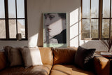 Paul Sinus Wandbild in 40x60cm The Silent Profile – Ausdrucksstarkes Frauenporträt in feinen Linien und zeitloser Eleganz