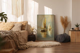 Paul Sinus Wandbild in 40x60cm The Golden Regatta – Segelboote im warmen Licht auf ruhigem Wasser