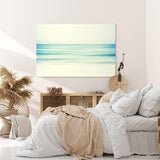 Wandbild 120x80cm Horizont Meer Abstrakt Pastelltöne Kunstvoll Dekorativ