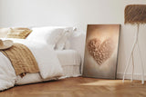 Paul Sinus 60x90cm Wandbild Herz in Blüten – Sanfte Raumpoesie mit floraler Tiefe Blume