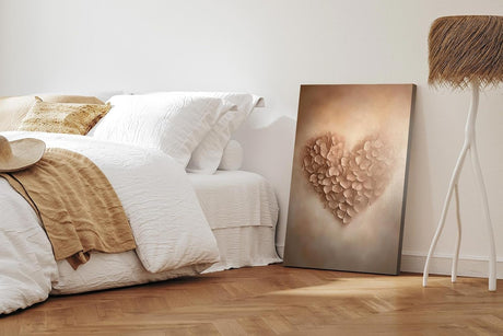 Paul Sinus 60x90cm Wandbild Herz in Blüten – Sanfte Raumpoesie mit floraler Tiefe Blume