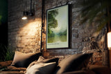 Paul Sinus Kunstdruck 40x60cm Morning River – Flusslandschaft mit Licht und Nebel am Morgen