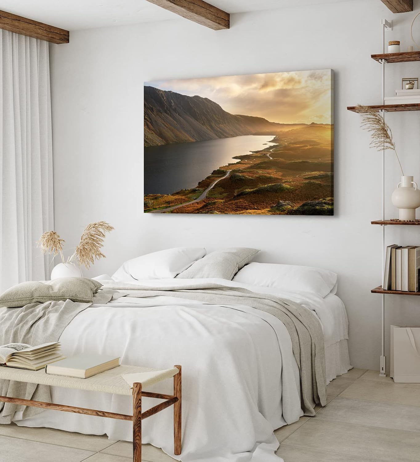 Paul Sinus Wandbild 120x80cm Wast Water See England Sonnenuntergang Berg