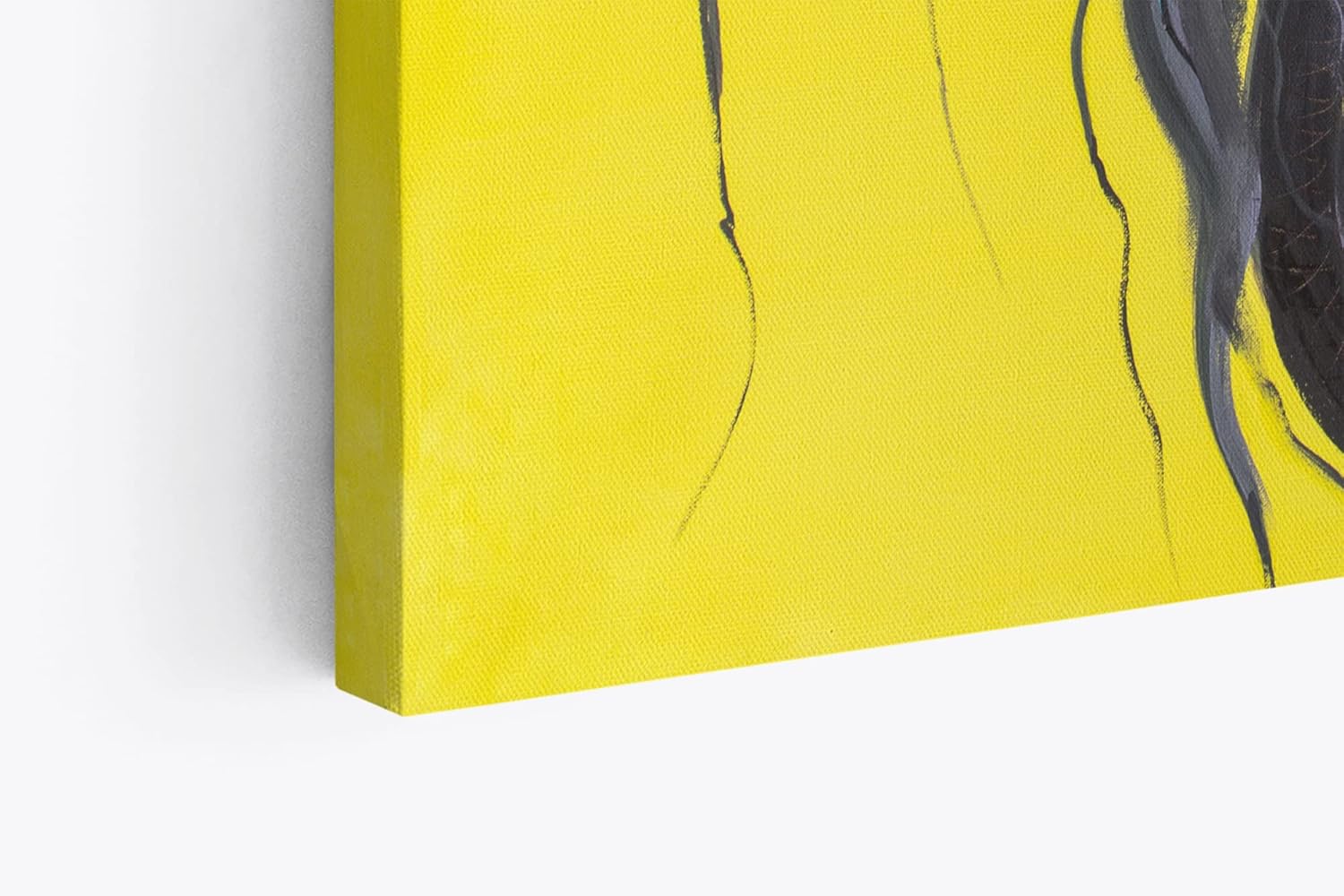 Wandbild 120x80cm Porträt einer jungen Frau Kunstvoll Farbenfroh Abstrakt