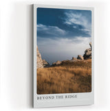 Paul Sinus Kunstdruck 40x60cm Beyond the Ridge mit felsiger Hochebene und weitem Himmel