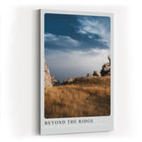 Paul Sinus Kunstdruck 40x60cm Beyond the Ridge mit felsiger Hochebene und weitem Himmel