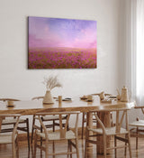 Paul Sinus Wandbild 120x80cm Blumenfeld Wildblumen Feld Blumen Lavendel