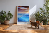 Paul Sinus Kunstdruck 40x60cm Sunbreak Ridges – Lichtdurchflutete Berglandschaft mit dramatischem Himmel