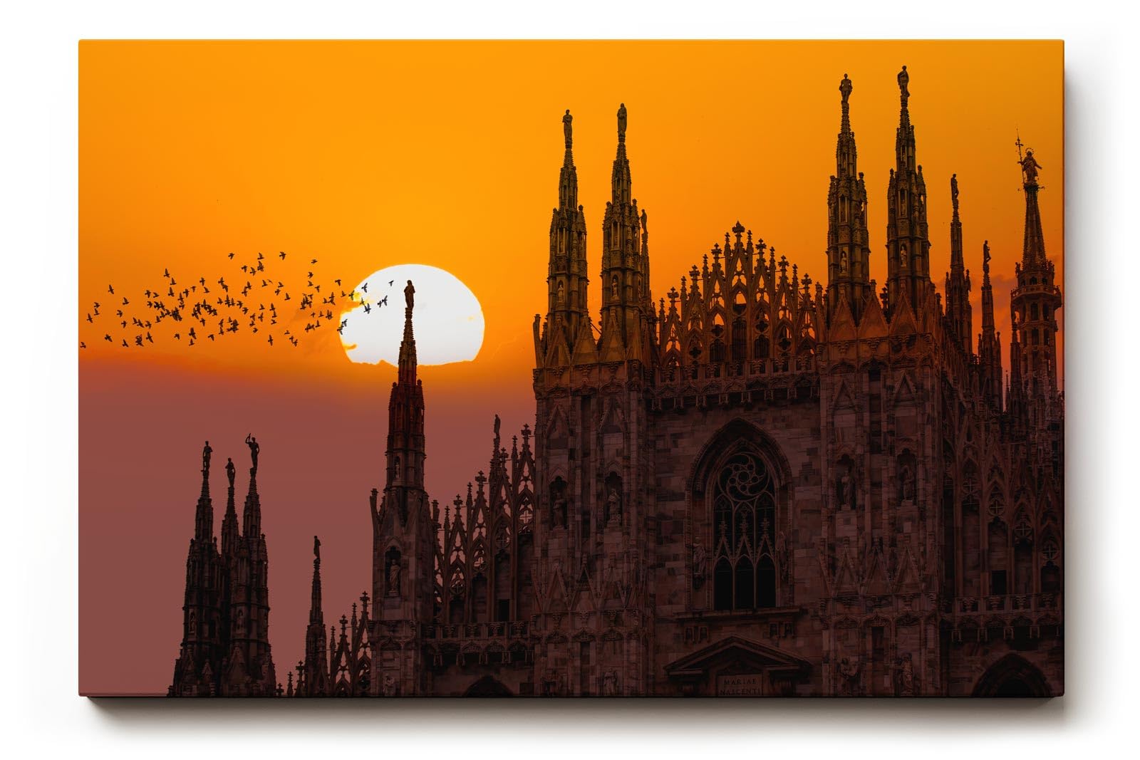 Sinus Art Wandbild 120x80cm Imposanter Dom mit dramatischem Himmel – Symbol für Geschichte und Ästhetik