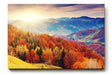 Sinus Art Wandbild 120x80cm Farbintensive Hügellandschaft im Morgenlicht – warm, lebendig und atmosphärisch