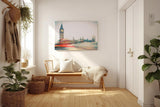 Sinus Art Wandbild 120x80cm Fotografisches London-Motiv mit Bewegungseffekt für urbanes Raumgefühl