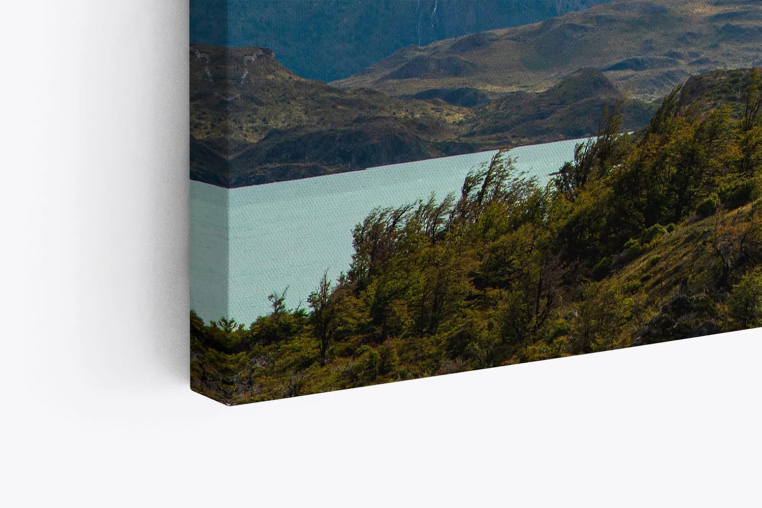 Paul Sinus Wandbild 120x80cm Pehoé See Chile Anden Berge Gebirge Schneegipfel