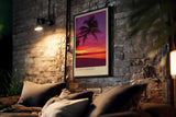 Paul Sinus Kunstdruck 40x60cm Sunset Beach Thailand – Tropischer Strand mit Palmen bei Sonnenuntergang in leuchtenden Farben