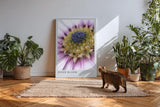 Paul Sinus Kunstdruck 40x60cm Inner Bloom – Blüte im Fokus mit kraftvoller Farbstruktur und Tiefe