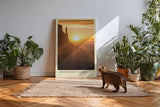 Paul Sinus Kunstdruck 40x60cm Monument Valley mit Sonnenaufgang über Felsformationen