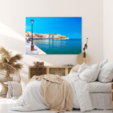 Paul Sinus Wandbild 120x80cm Chania Kreta Griechenland Meer Promenade Mittelmeer Sommer