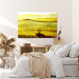 Paul Sinus Wandbild 120x80cm Toskana Landschaft Italien Sonnenaufgang Finca