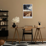Paul Sinus Leinwandbild 40x60cm The Wandering Path – Malerischer Weg durch weite Landschaft unter dramatischem Himmel