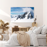 Paul Sinus Wandbild 120x80cm Alpen Berge Berggipfel Schneegipfel Gebirge Schnee