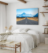 Paul Sinus Wandbild 120x80cm Aoraki Mount Cook Neuseeland Straße Berggipfel Berge
