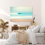 Paul Sinus Wandbild 120x80cm Meer Strand Horizont Kunstvoll Sandstrand Türkis
