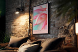 Paul Sinus Kunstdruck 40x60cm Floral Blush mit Nahaufnahme zarter rosafarbener Blütenblätter