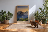 Paul Sinus Kunstdruck 40x60cm Huangshan – Nebliges Bergpanorama aus Chinas Osten bei Sonnenuntergang