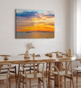Paul Sinus Wandbild 120x80cm Thailand Meer roter Himmel Sonnenuntergang Schiffe