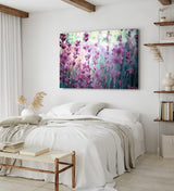 Paul Sinus Wandbild 120x80cm Lavendel Lavendelfeld Wildblumen Blumen Blüten Violett