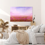 Paul Sinus Wandbild 120x80cm Blumenfeld Wildblumen Feld Blumen Lavendel