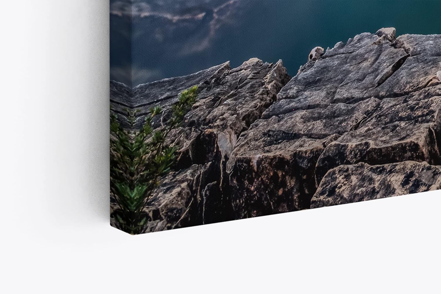 Paul Sinus Wandbild 120x80cm Saint Mary Lake Berge Bergsee See Sonnenuntergang