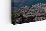 Paul Sinus Wandbild 120x80cm Saint Mary Lake Berge Bergsee See Sonnenuntergang