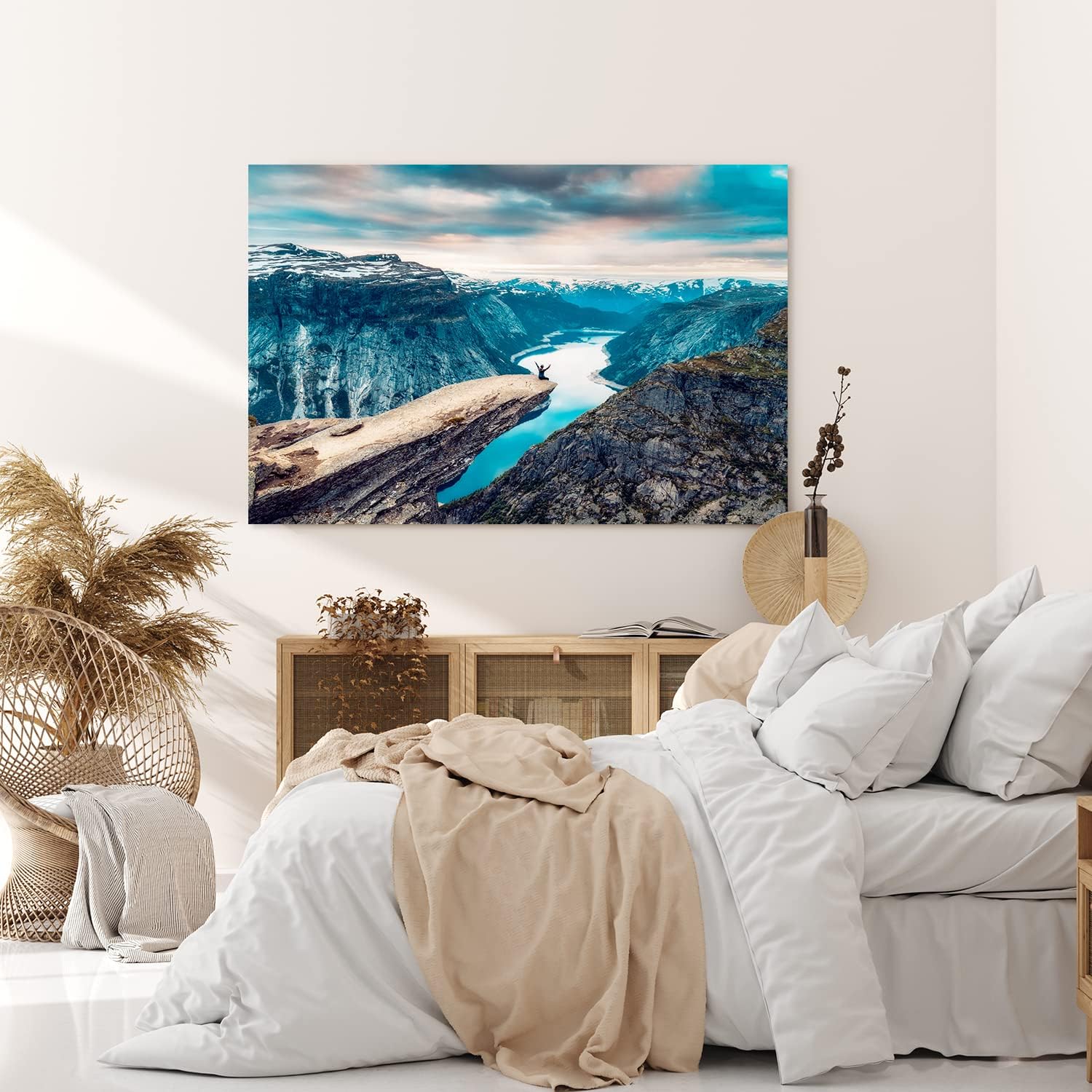Paul Sinus Wandbild 120x80cm Trolltunga Berggipfel Gebirge Norwegen Felsen Natur