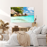 Paul Sinus Wandbild 120x80cm Karibik Meer Türkis Sommer Sonnenschein Urlaub