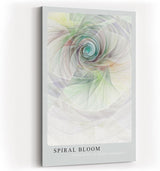 Paul Sinus Kunstdruck 40x60cm Spiral Bloom – Abstrakte Spirale in Pastellfarben mit harmonischem Lichtfluss und Tiefe