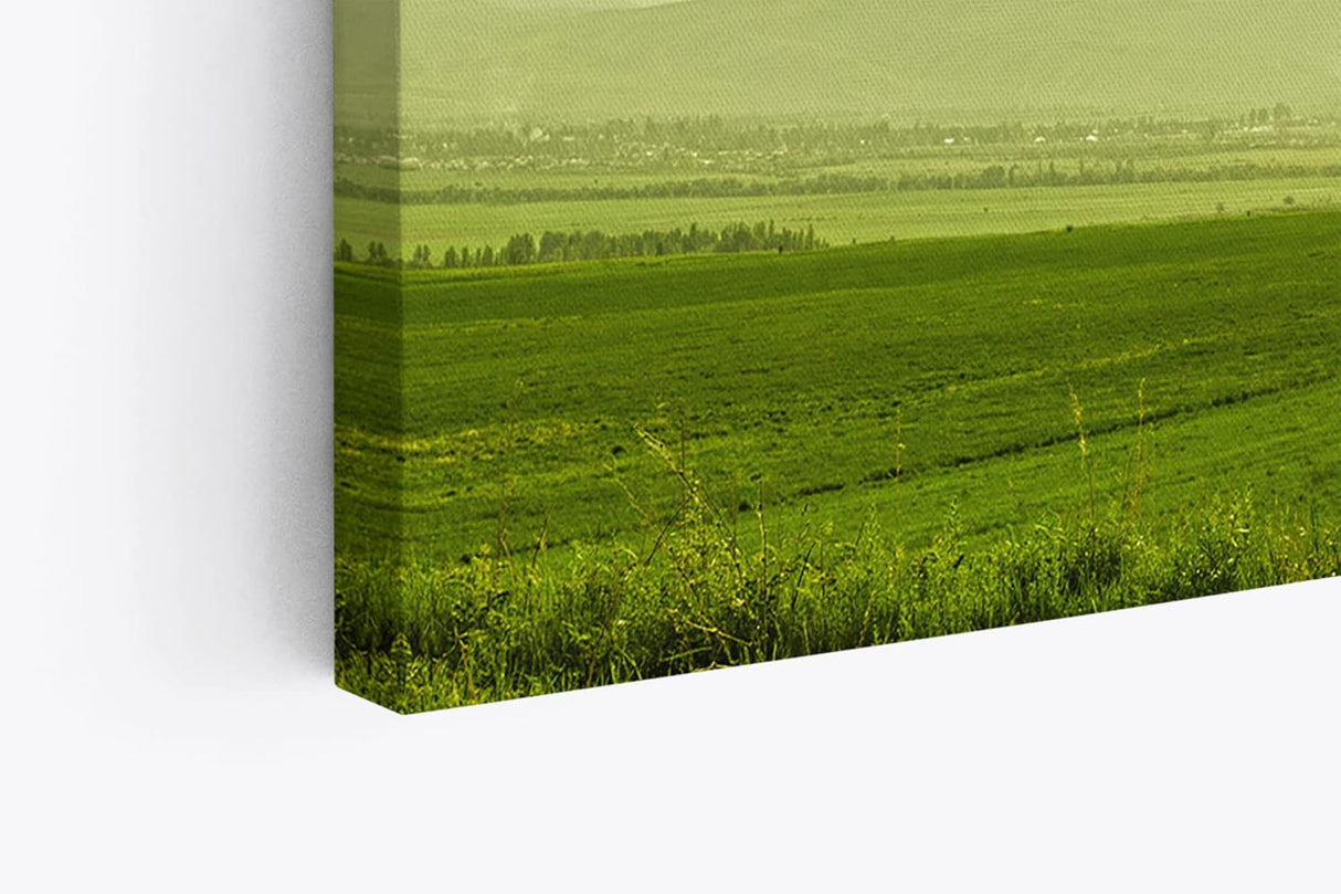 Paul Sinus Wandbild 120x80cm Landschaft Natur Berge Hügel Grün Himmel