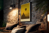 Paul Sinus Kunstdruck 40x60cm Bagan – Heißluftballon über buddhistischen Tempeln bei Sonnenaufgang