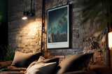 Paul Sinus Kunstdruck 40x60cm Dolomites Italy Sternenhimmel Gebirge Nacht Natur Kunst Himmel