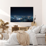 Paul Sinus Wandbild 120x80cm Los Angeles bei Nacht Großstadt
