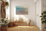 Sinus Art Wandbild 120x80cm Friedliche Wellenbewegung mit sanftem Lichtspiel für eine beruhigende Wirkung im Raum
