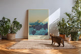 Paul Sinus Kunstdruck 40x60cm Swiss Alps mit Sonnenaufgang über verschneiten Berggipfeln