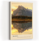 Paul Sinus Kunstdruck 40x60cm Banff Kanada See Berge Sonnenuntergang Spiegelung Natur Banff Canada
