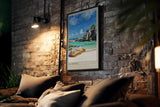 Paul Sinus Kunstdruck 40x60cm Seychellen Strand La Digue Felsen Meer Türkis Urlaub La Digue Seychelles