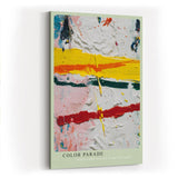 Paul Sinus Wandbild in 40x60cm Color Parade Abstrakte Komposition mit kräftigen Farbbalken und pastosen Strukturen