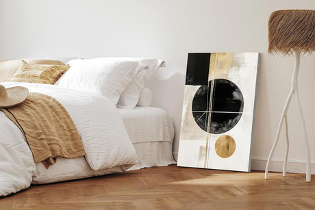 Paul Sinus 60x90cm Wandbild Abstrakte Harmonie – Powerdesign trifft Fokuskunstwerk in moderner Kreis- und Linienkomposition