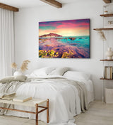 Paul Sinus Wandbild 120x80cm Giallonardo Beach Italien Meer Felsen Horizont Küste