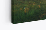 Wandbild 120x80cm Sonnenaufgang Natur Landschaft Nebel Baum Wiese