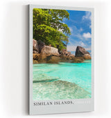 Paul Sinus Kunstdruck 40x60cm Similan Islands mit tropischer Küste in Thailand – Naturidylle am türkisblauen Wasser